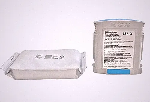 Authentic Pitney Bowes Cyan 787-D Ink for Connect+
