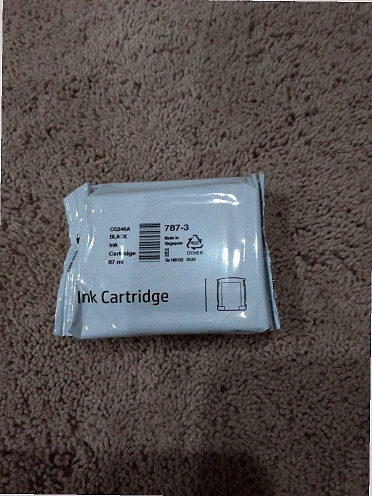 Genuine OEM Pitney Bowes Black Ink Cartridge 787-3 CG346A 67ml New Sealed