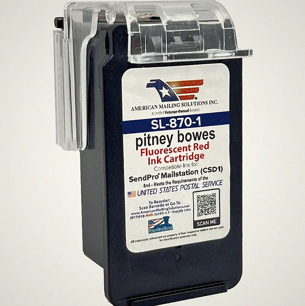 Pitney Bowes SL-870-1 Ink Cartridge replacement for the SendPro Mailstation