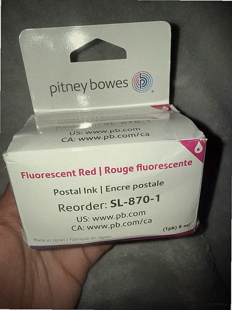 SL-870-1 Pitney Bowes Replacement Red Fluorescent Ink for SendPro Mailstation